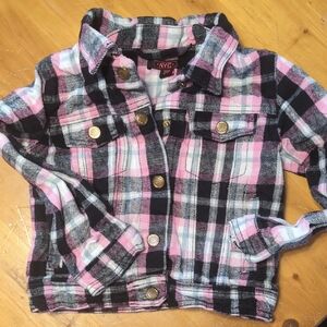 NYC Pink and Black Plaid Shirt